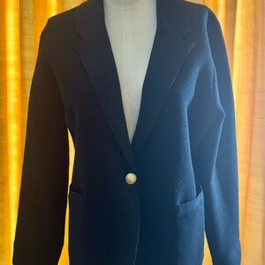 J. Crew Black Blazer with Gold Button